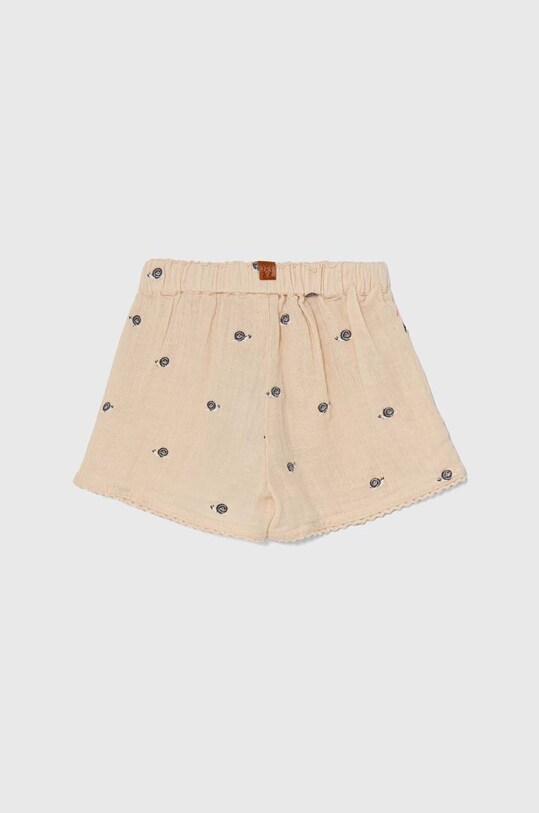 Дитячі бавовняні шорти United Colors of Benetton 42QFA900T.W.Seasonal бежевий SS24