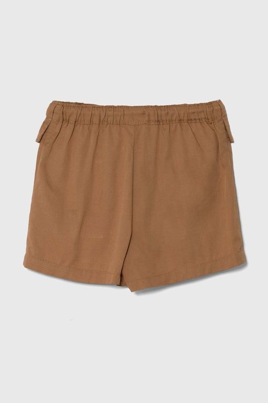 Dječje kratke hlače United Colors of Benetton 4SEXC902W.G.Seasonal smeđa SS24