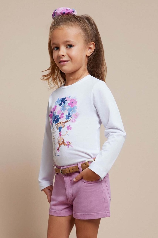 Detské krátke nohavice Mayoral s elastanom ružová 234.6E.Mini.PPYH