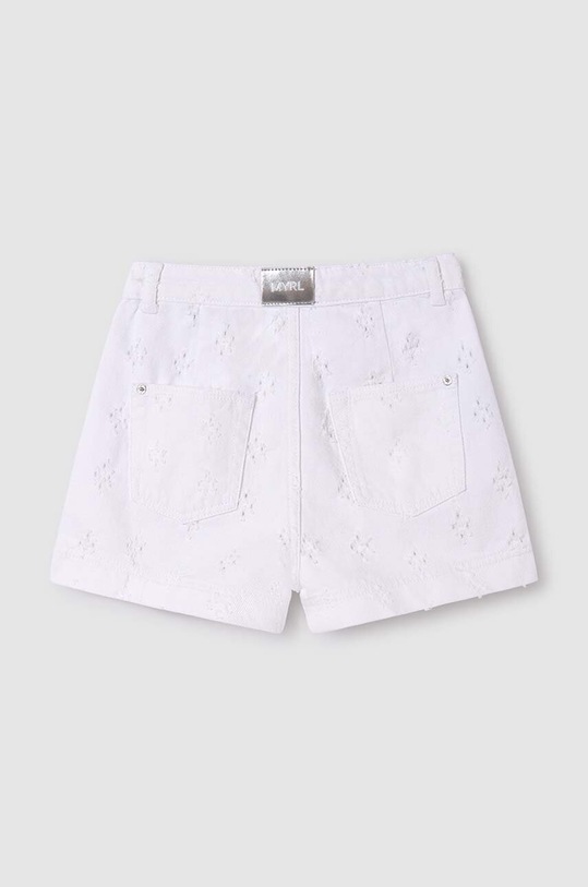 DÍVKA Dětské bavlněné šortky Mayoral 6269.8D.Junior.PPYH bílá