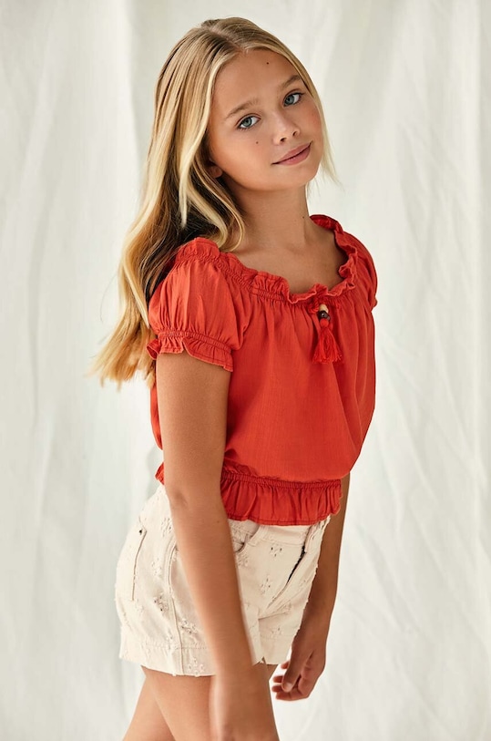 Mayoral szorty bawełniane dziecięce bawełna beżowy 6269.8D.Junior.PPYH