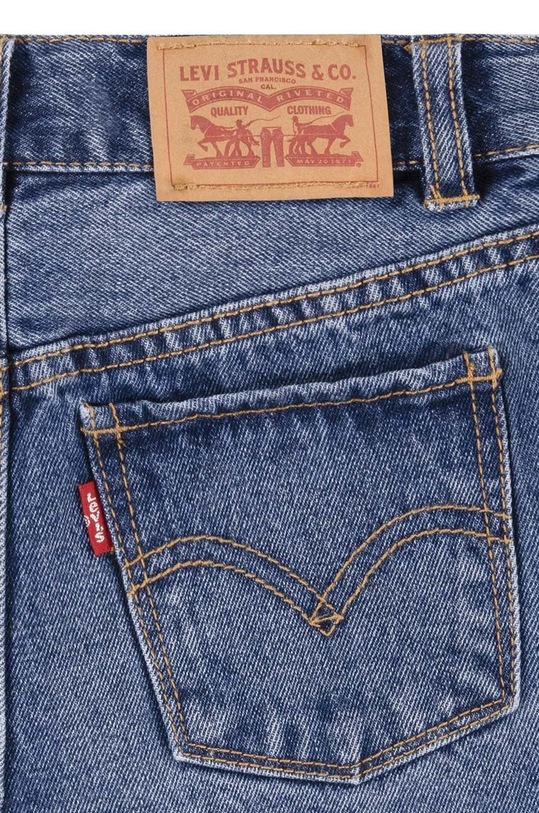 Детски дънков къс панталон Levi's 3EK075 син