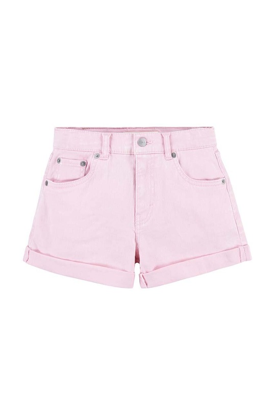 Dětské riflové kraťasy Levi's riflovina růžová 4EK167