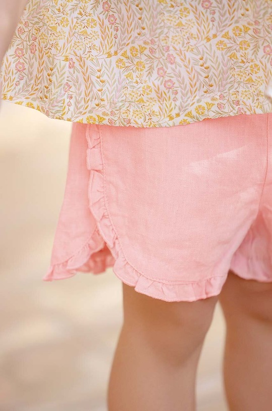 Tartine et Chocolat pantaloni scurți de in pentru copii TY26031.104 roz