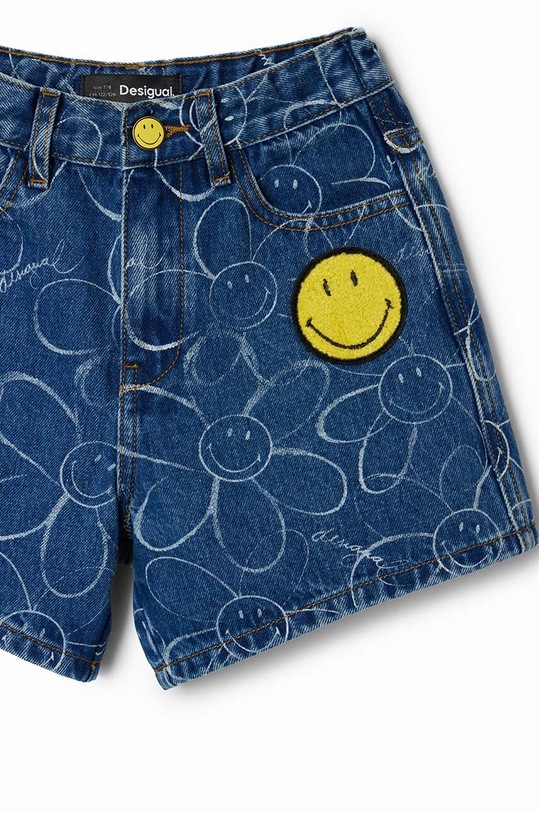 Desigual szorty jeansowe dziecięce niebieski 24SGDD03