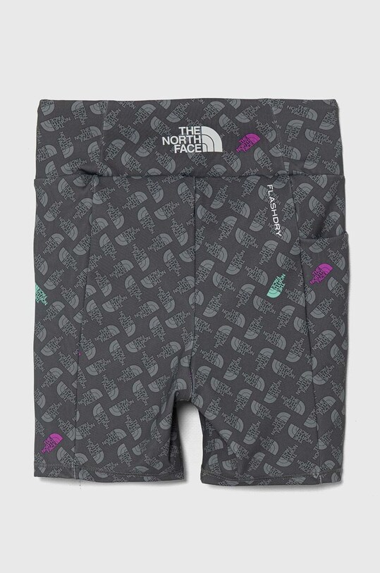 The North Face gyerek rövidnadrág NEVER STOP BIKE SHORT elasztánnal szürke NF0A86Y0