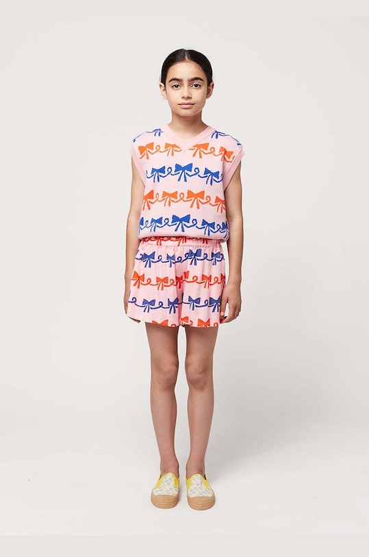 Bobo Choses pantaloni scurti copii casual roz 124AC075