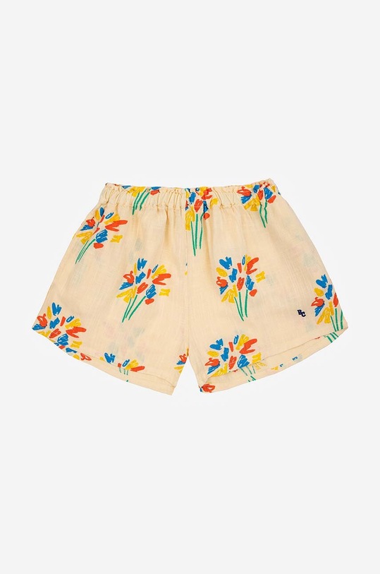 Детские шорты с примесью льна Bobo Choses 124AC074 жёлтый SS24