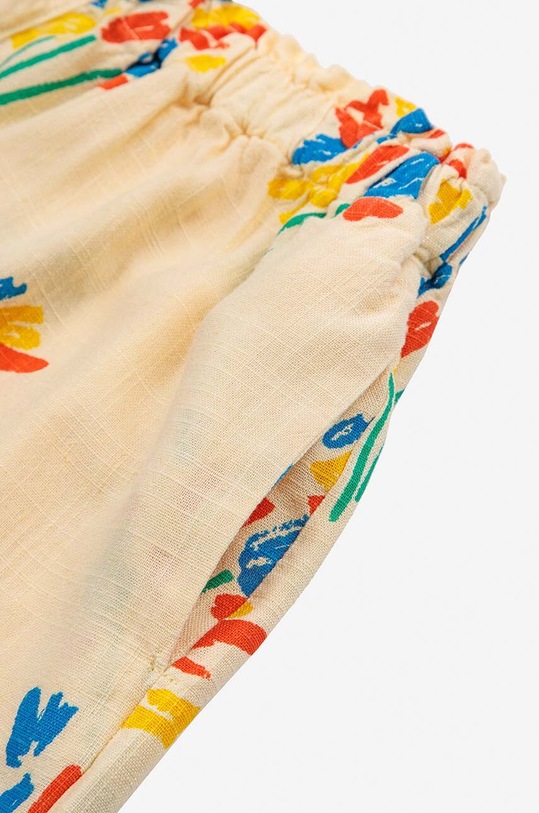 Девочка Детские шорты с примесью льна Bobo Choses 124AC074 жёлтый