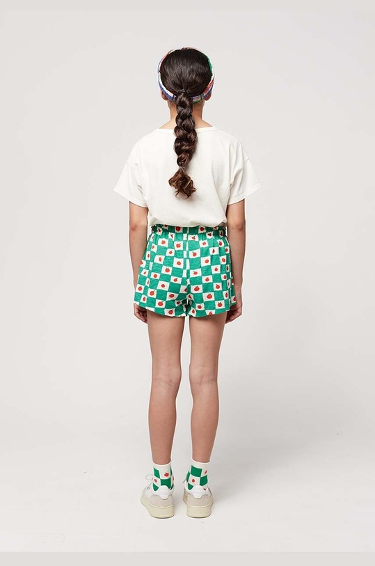 Bobo Choses pantaloni scurți din bumbac pentru copii 124AC063 verde