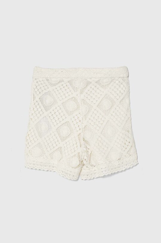 Guess pantaloni scurți din bumbac pentru copii J4GD10.KC7R0.PPYH alb SS24