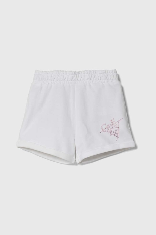 Παιδικό βαμβακερό σορτς Guess βαμβάκι λευκό J4GD13.KA6R3.PPYH