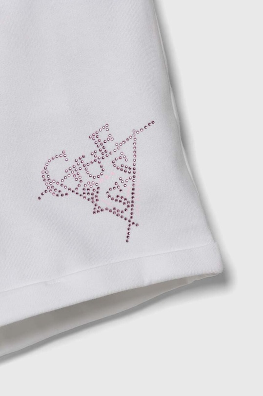 Dziewczynka Guess szorty bawełniane dziecięce J4GD13.KA6R3.PPYH biały