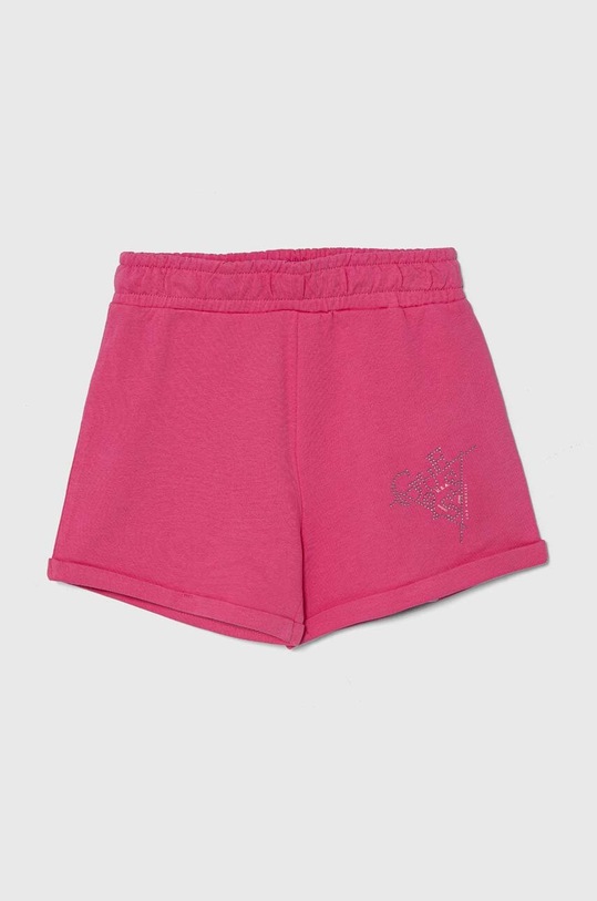 Guess pantaloni scurți din bumbac pentru copii casual roz J4GD13.KA6R3.PPYH