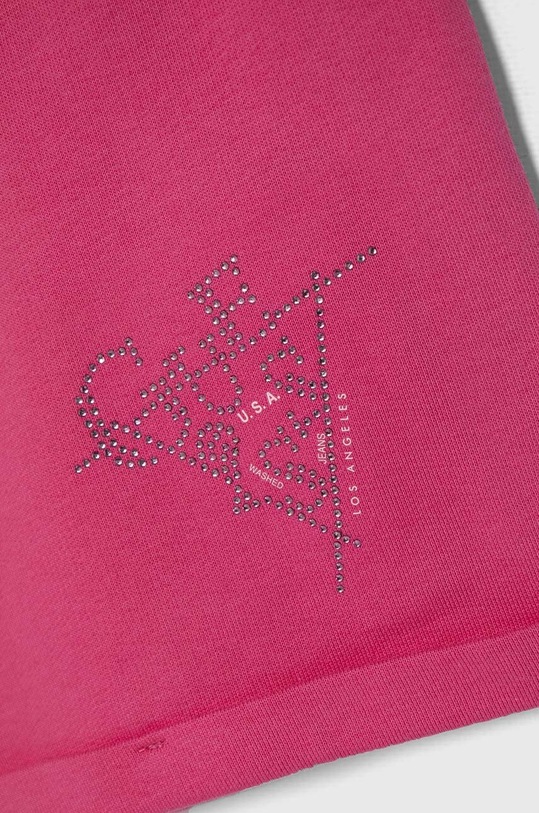Fete Guess pantaloni scurți din bumbac pentru copii J4GD13.KA6R3.PPYH roz