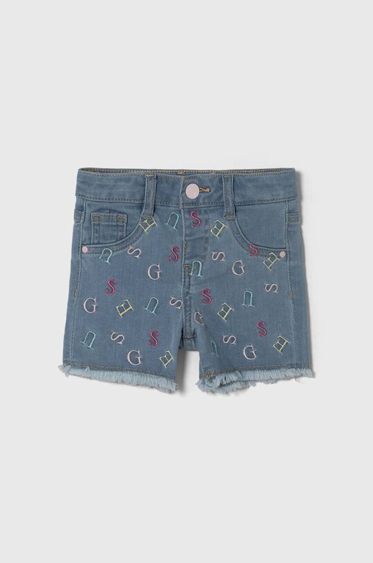 Дитячі джинсові шорти Guess візерунок блакитний K4GD19.D4CA0.PPYH