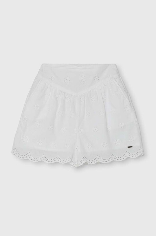 Детские хлопковые шорты Pepe Jeans ORIEL хлопок белый PG800857