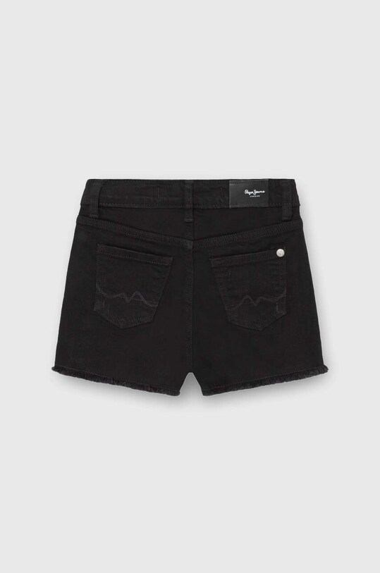 Pepe Jeans szorty jeansowe dziecięce A-LINE SHORT HW JR PG800861XG8 czarny SS24