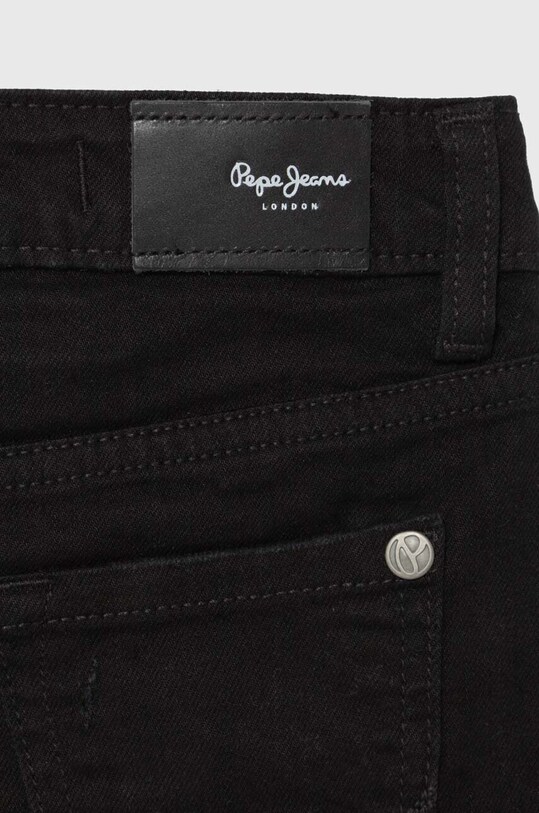 Девочка Детские джинсовые шорты Pepe Jeans A-LINE SHORT HW JR PG800861XG8 чёрный
