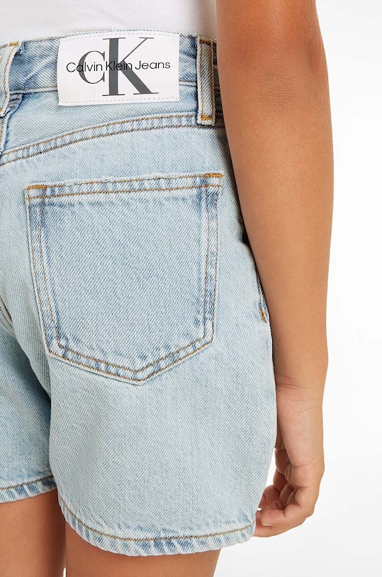 Детски дънков къс панталон Calvin Klein Jeans IG0IG02369.PPYH син