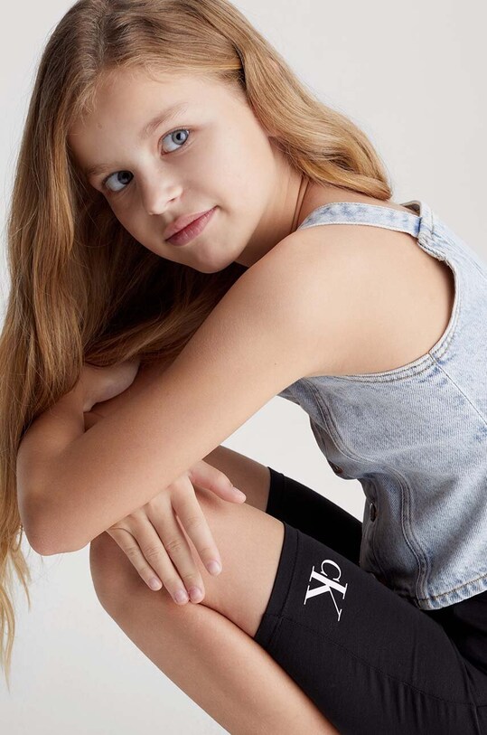 Calvin Klein Jeans szorty dziecięce czarny IG0IG02450.128.176.PPYH