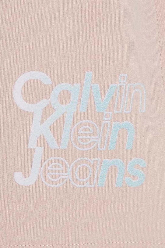 Dječje kratke hlače Calvin Klein Jeans roza IG0IG02501.128.176.PPYH