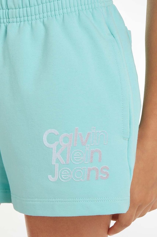 Παιδικό σορτς Calvin Klein Jeans IG0IG02501.128.176.PPYH τιρκουάζ