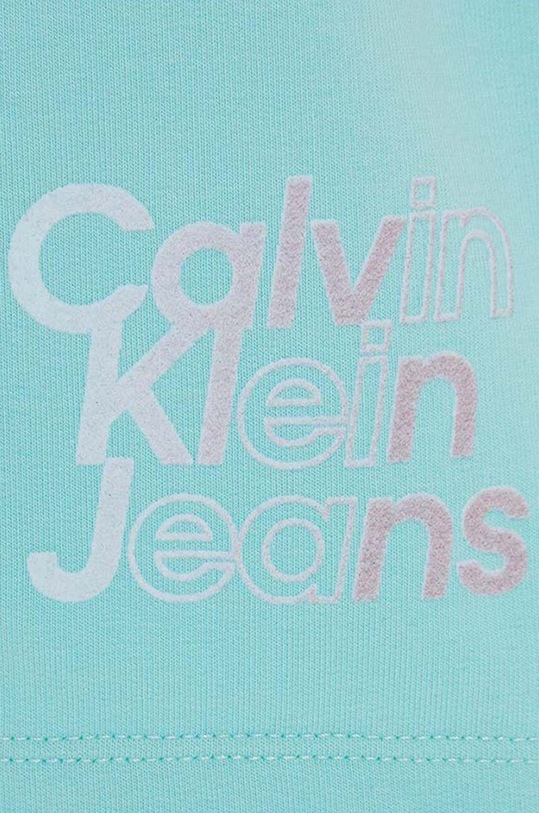 Παιδικό σορτς Calvin Klein Jeans τιρκουάζ IG0IG02501.128.176.PPYH