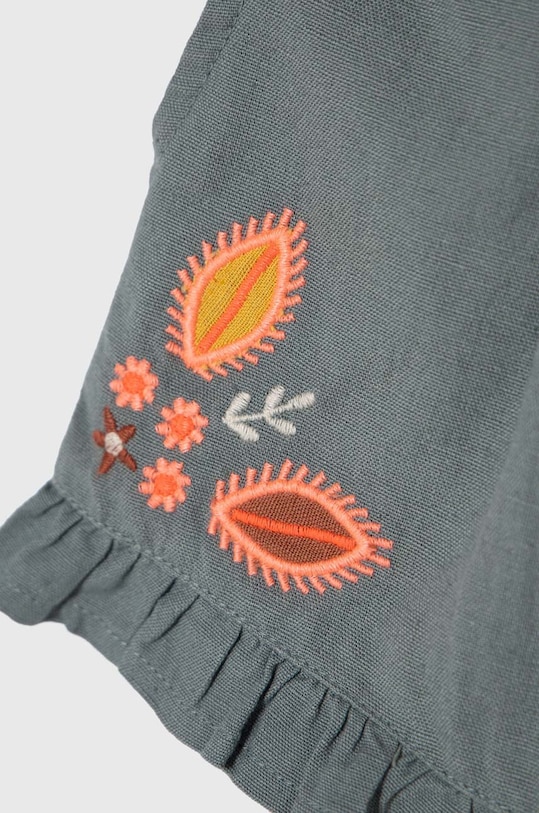 Дівчинка Дитячі шорти з домішкою льону zippy 3105984601 зелений