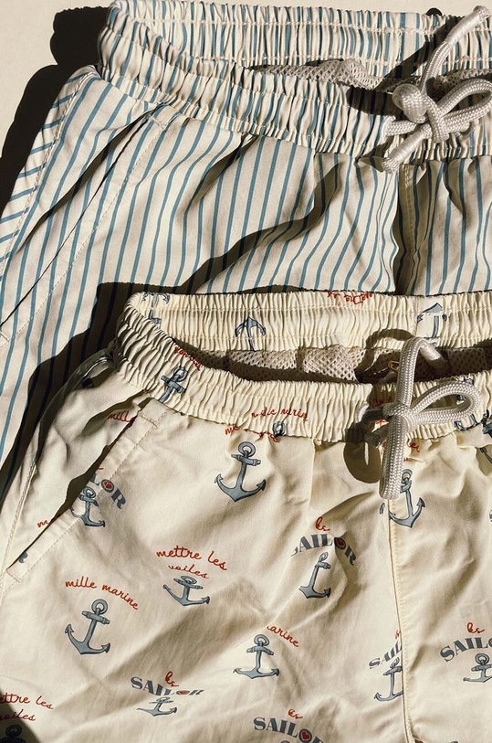 Dětské plavkové šortky Konges Sløjd KS100077 béžová