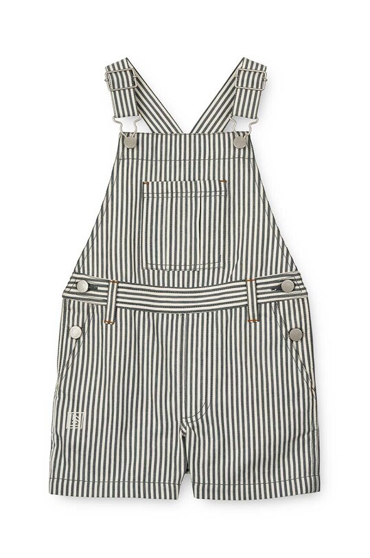 Дитячий бавовняний комбінезон Liewood Venedict Stripe Dungaree LW18846 блакитний SS24
