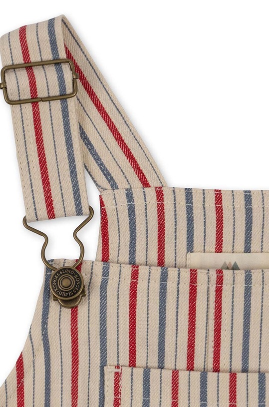 Konges Sløjd salopete din bumbac pentru copii rosu KS100969