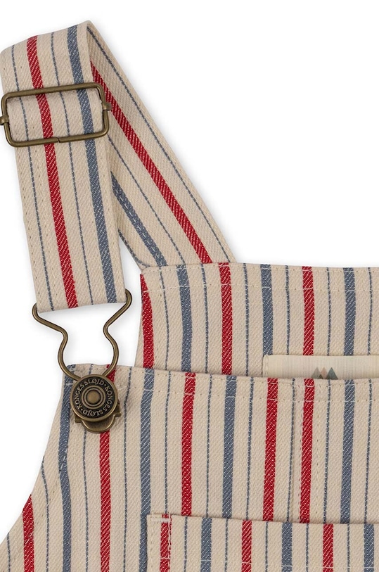 Konges Sløjd salopete din bumbac pentru copii rosu KS100969