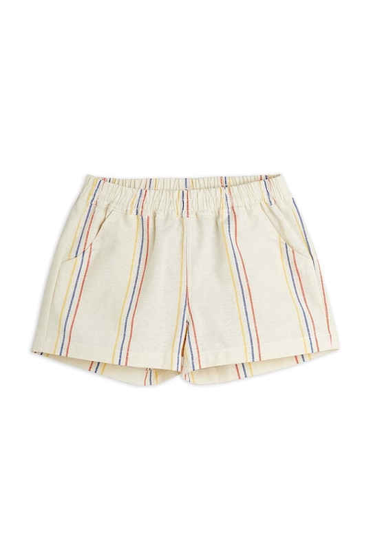 Mini Rodini pantaloni scurți din amestec de in pentru copii casual alb 2423010111