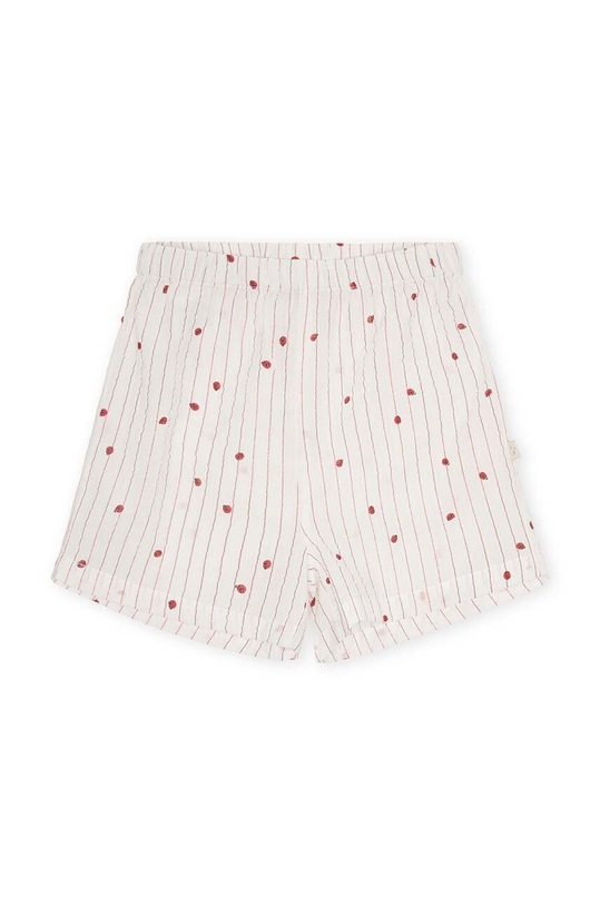 That's mine pantaloni scurți din bumbac pentru copii Kia 0633121 alb SS24