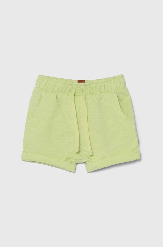 United Colors of Benetton pantaloni scurți din bumbac pentru bebeluși casual verde 3F93A900A.W.Seasonal