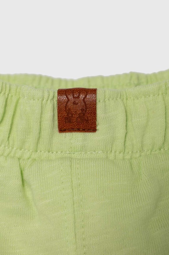 Băieți United Colors of Benetton pantaloni scurți din bumbac pentru bebeluși 3F93A900A.W.Seasonal verde