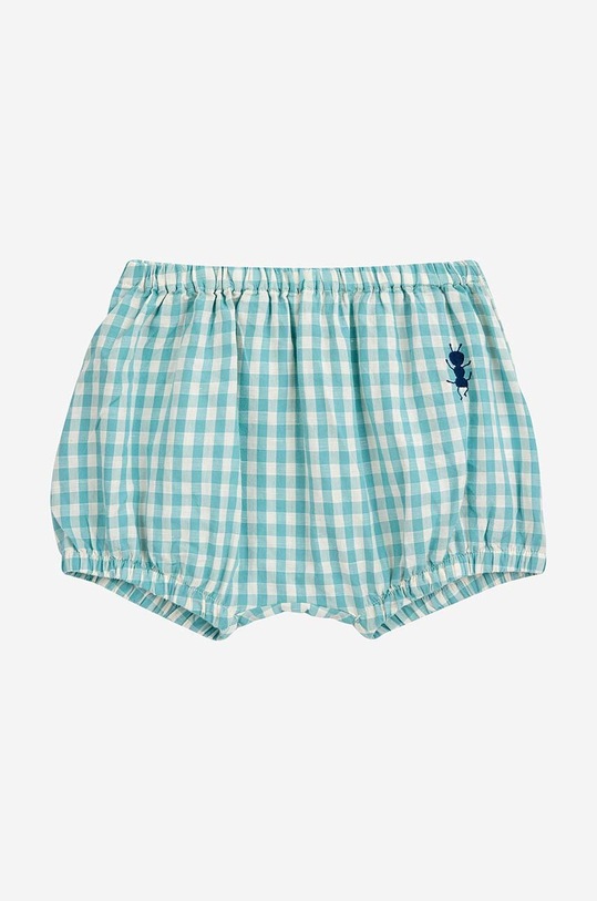 Bobo Choses pantaloni scurți din amestec de in pentru bebeluși casual turcoaz 124AB073