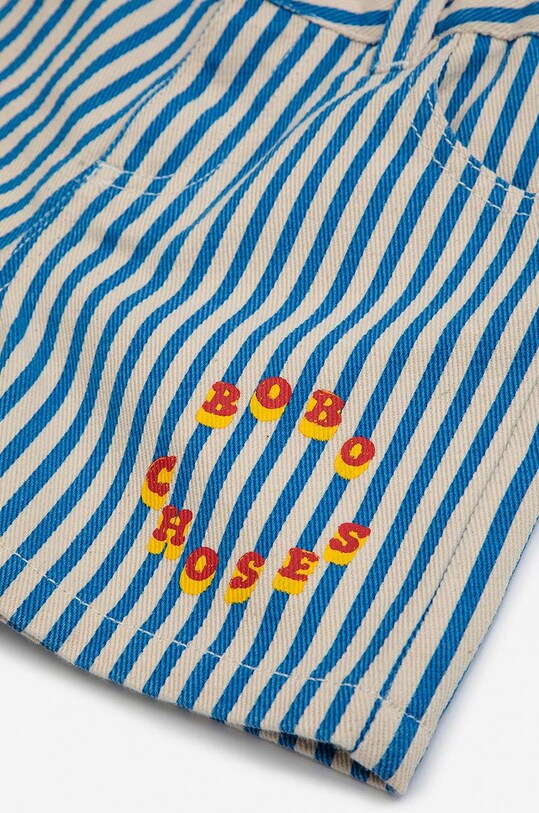 Παιδικό βαμβακερό σορτς Bobo Choses 124AC083 μπλε