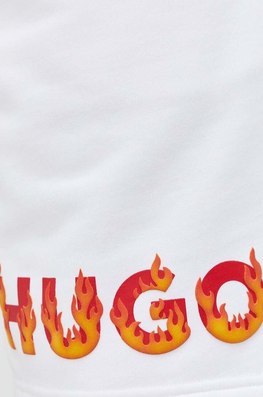 Βαμβακερό σορτσάκι HUGO λευκό 50504826
