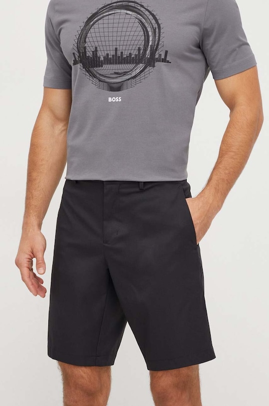 BOSS Green szorty tkanina czarny 50504384