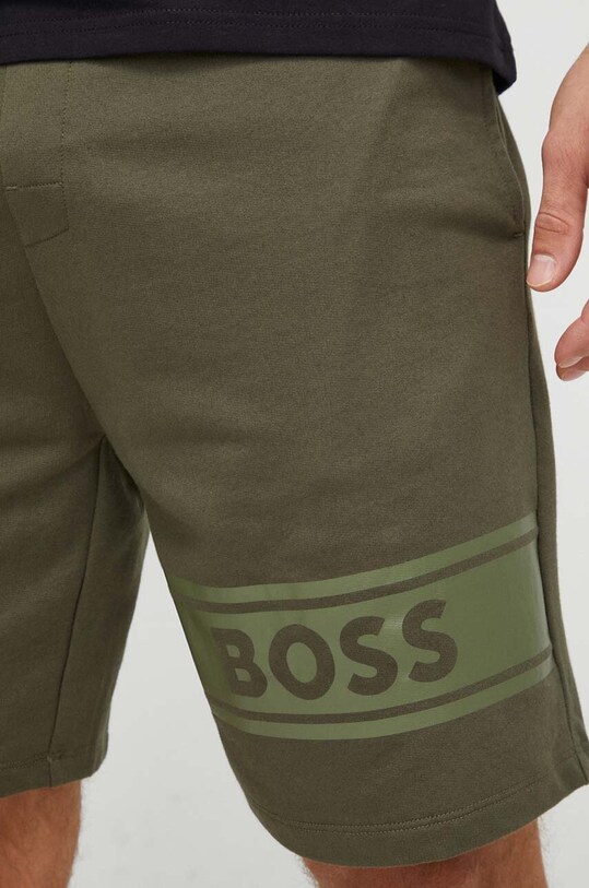 BOSS szorty bawełniane zielony 50510635