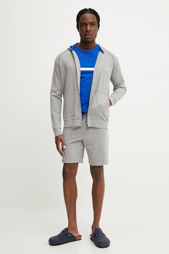 BOSS pantaloni scurți de lounge 50515314 gri SS25