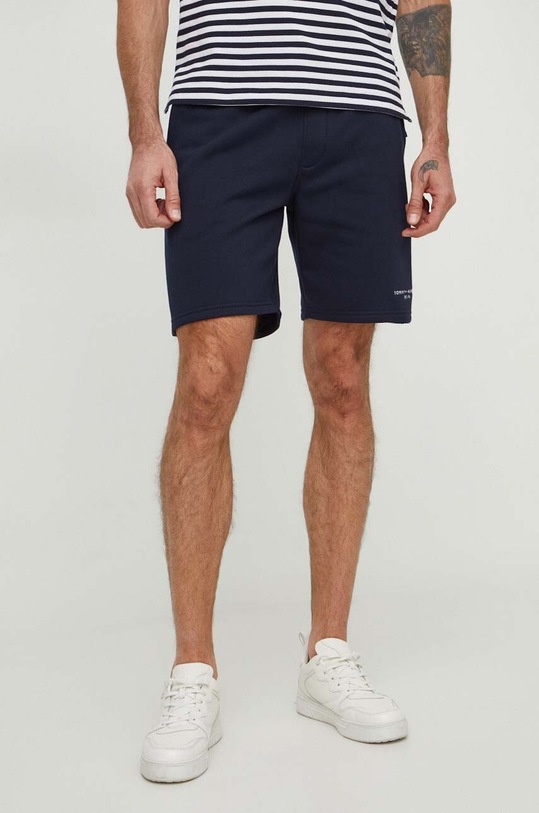 Tommy Hilfiger szorty dzianina granatowy MW0MW34201