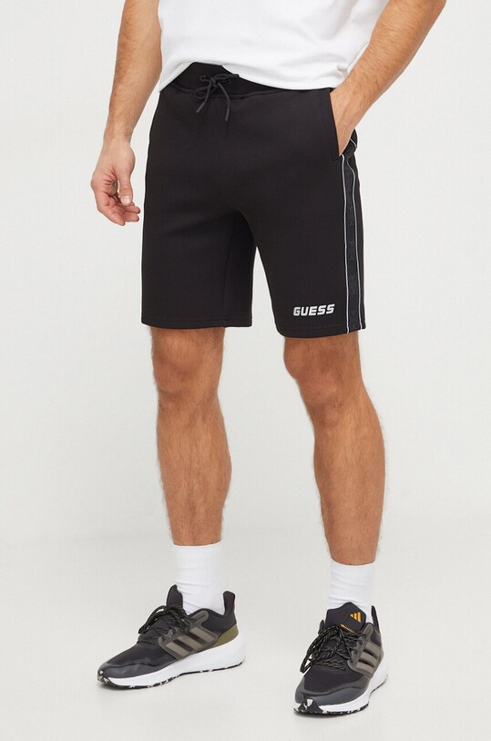 Guess pantaloni scurti tricotaj negru Z4RD04.KB3P2