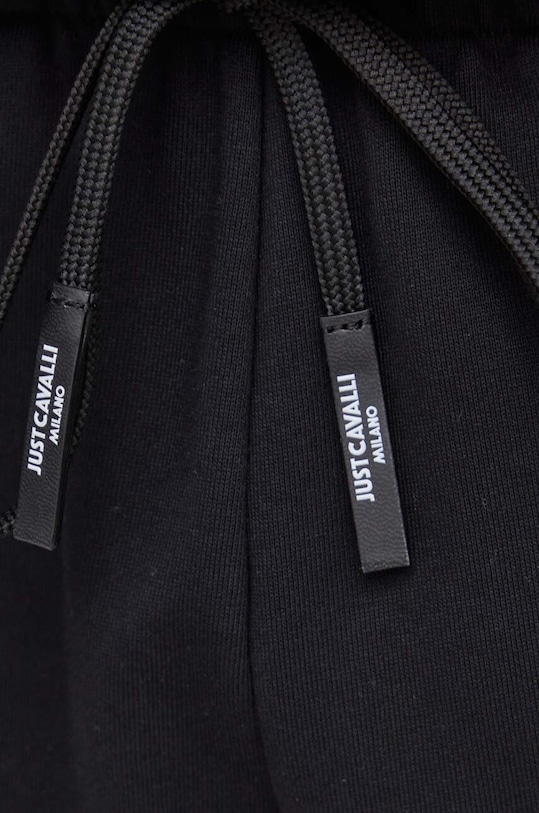 Just Cavalli szorty bawełniane czarny 76OADE00.CF100