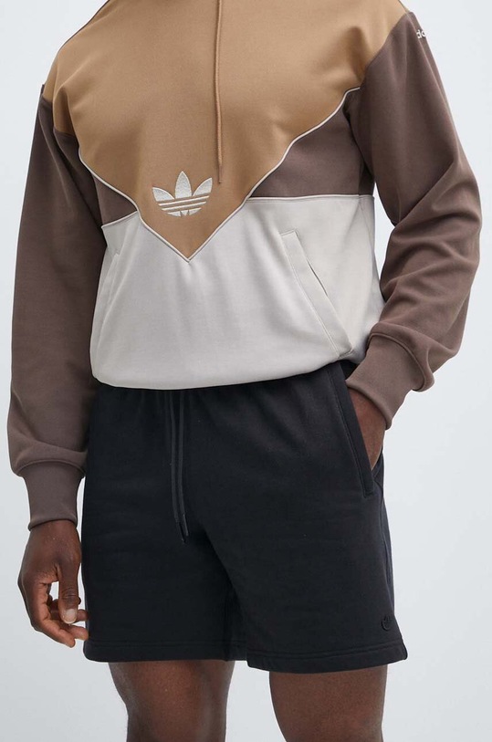 adidas Originals pantaloni scurti din bumbac bumbac negru IB2014