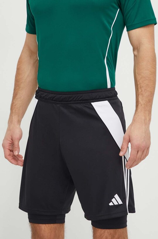 Tréninkové šortky adidas Performance Tiro 24 pletenina černá IJ5605