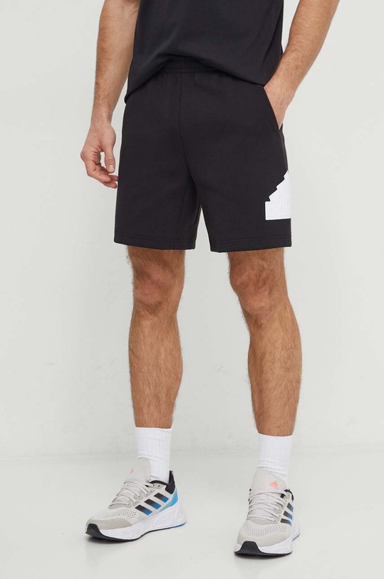 Kraťasy adidas pletenina černá IN3320