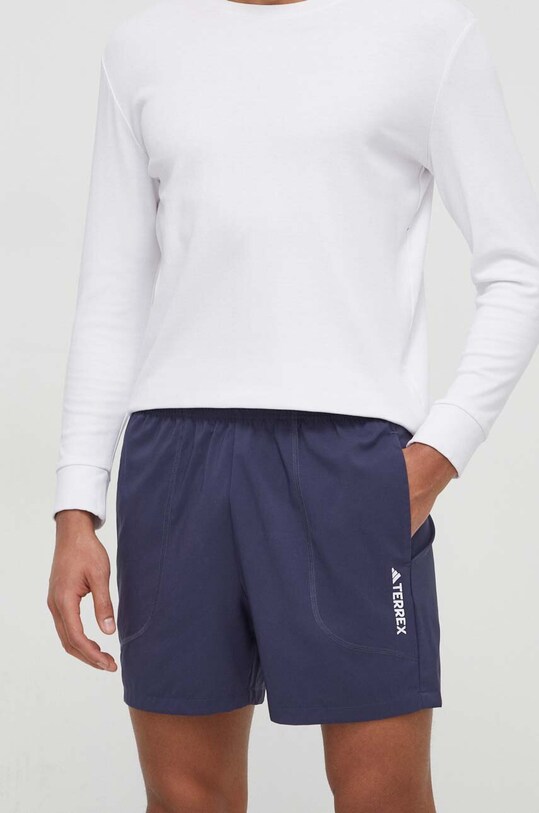 adidas TERREX pantaloni scurți sport TERREX Multi panza bleumarin IP6864